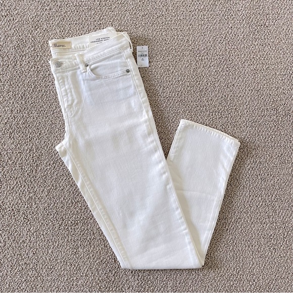 GAP 1969 Low Stretch Real Straight White Jeans, 27R - Picture 2 of 10